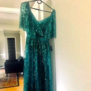Beautiful Jewel Tone, Emerald Green,Formal Dress